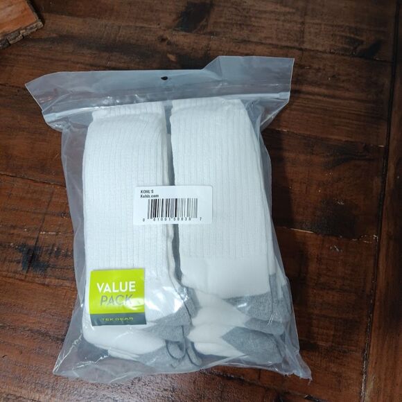 socks white mens 6 pack - Picture 1 of 5